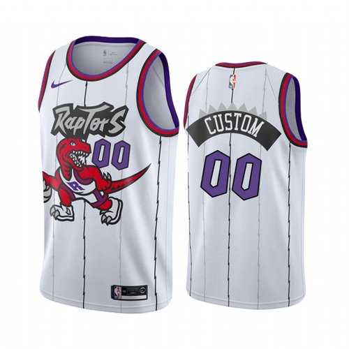 Men & Youth Customized Toronto Raptors White 2019-20 Hardwood Classic Edition Stitched Nike Jersey->customized nba jersey->Custom Jersey